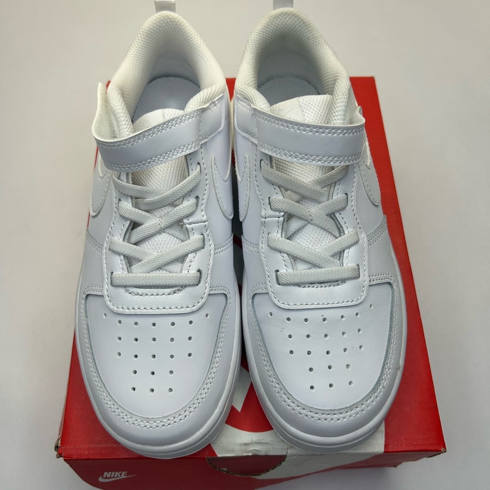 Nike Kids White Low-Top Velcro & Lace Sneakers